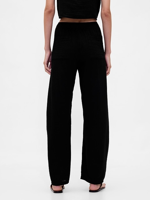 Image number 4 showing, Cotton Gauze Easy Barrel Pants