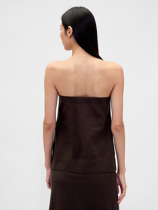 Image number 3 showing, Linen-Blend Cami