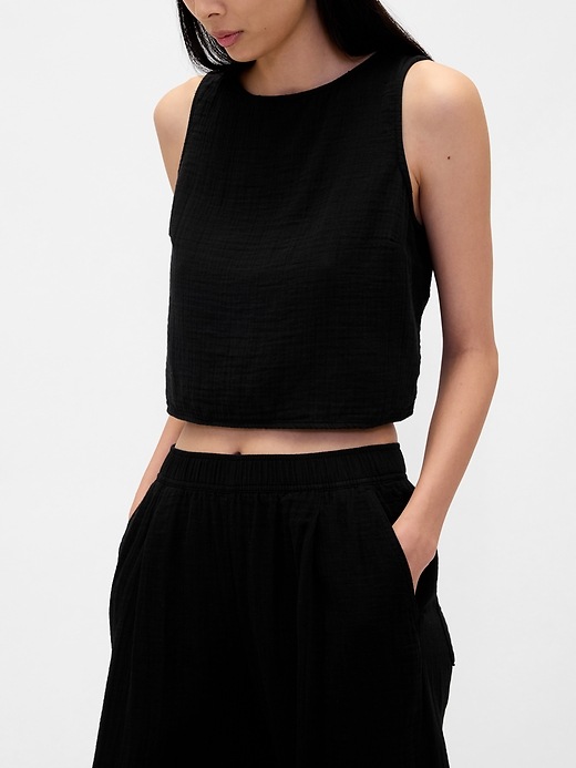 Image number 6 showing, Cotton Gauze Easy Barrel Pants