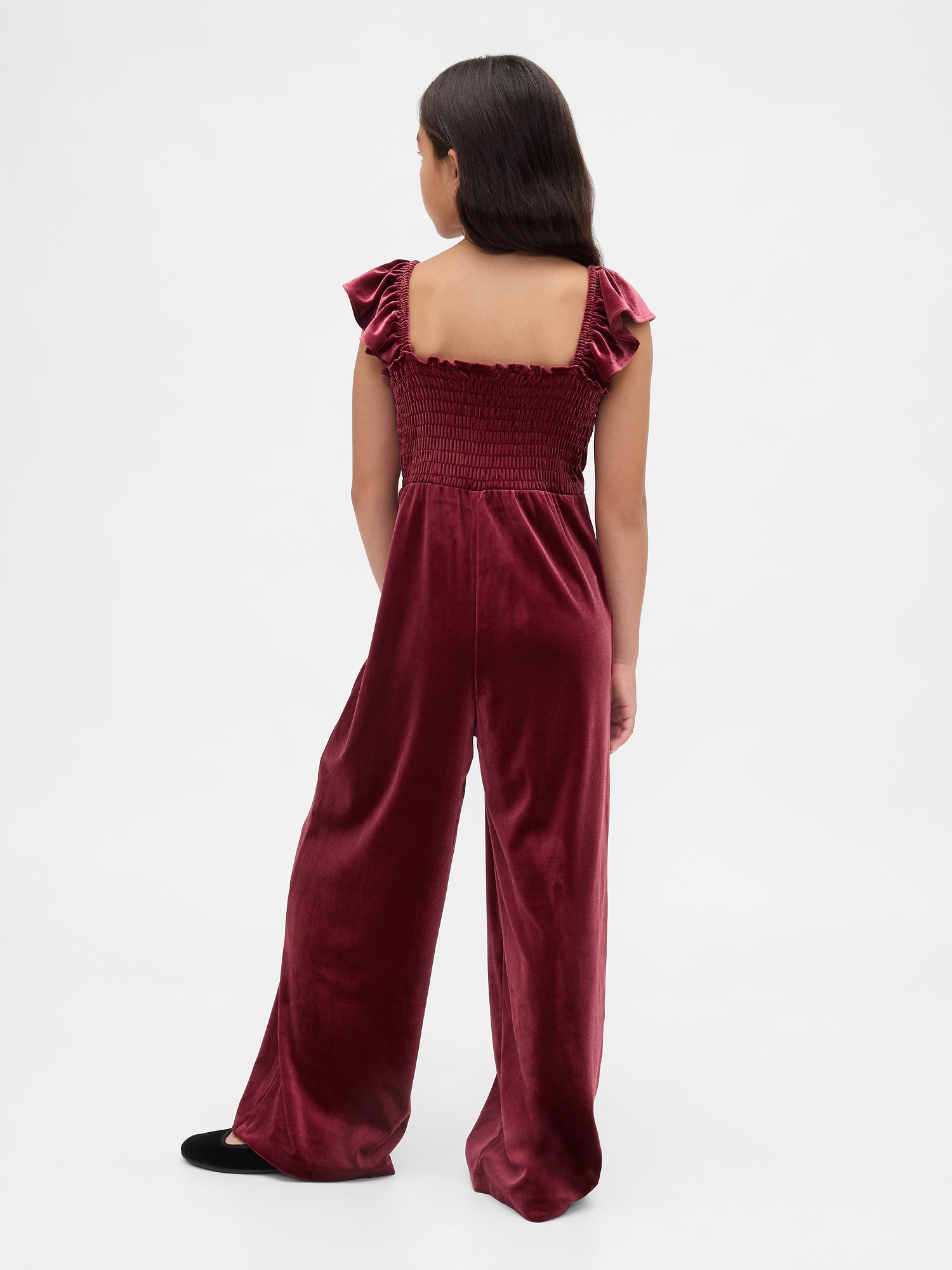 Kids Velvet Jumpsuit