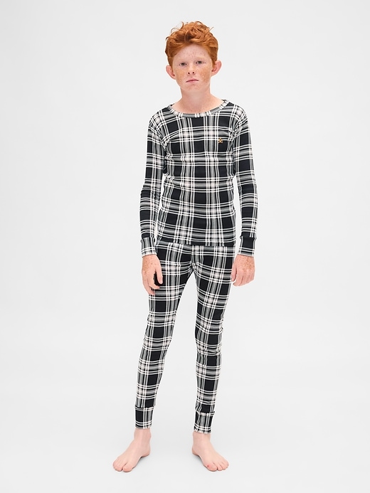 Image number 7 showing, Kids & Baby Organic Brushed Cotton Holiday PJ Set