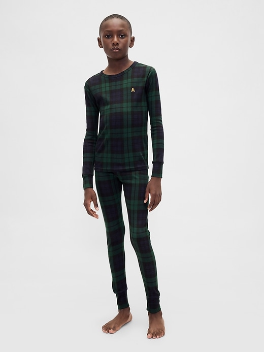 Image number 7 showing, Kids & Baby Organic Brushed Cotton Holiday PJ Set