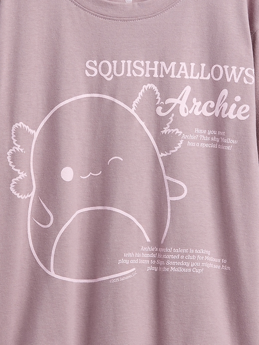Image number 4 showing, Kids Squishmallow Oversized Graphic T-Shirt