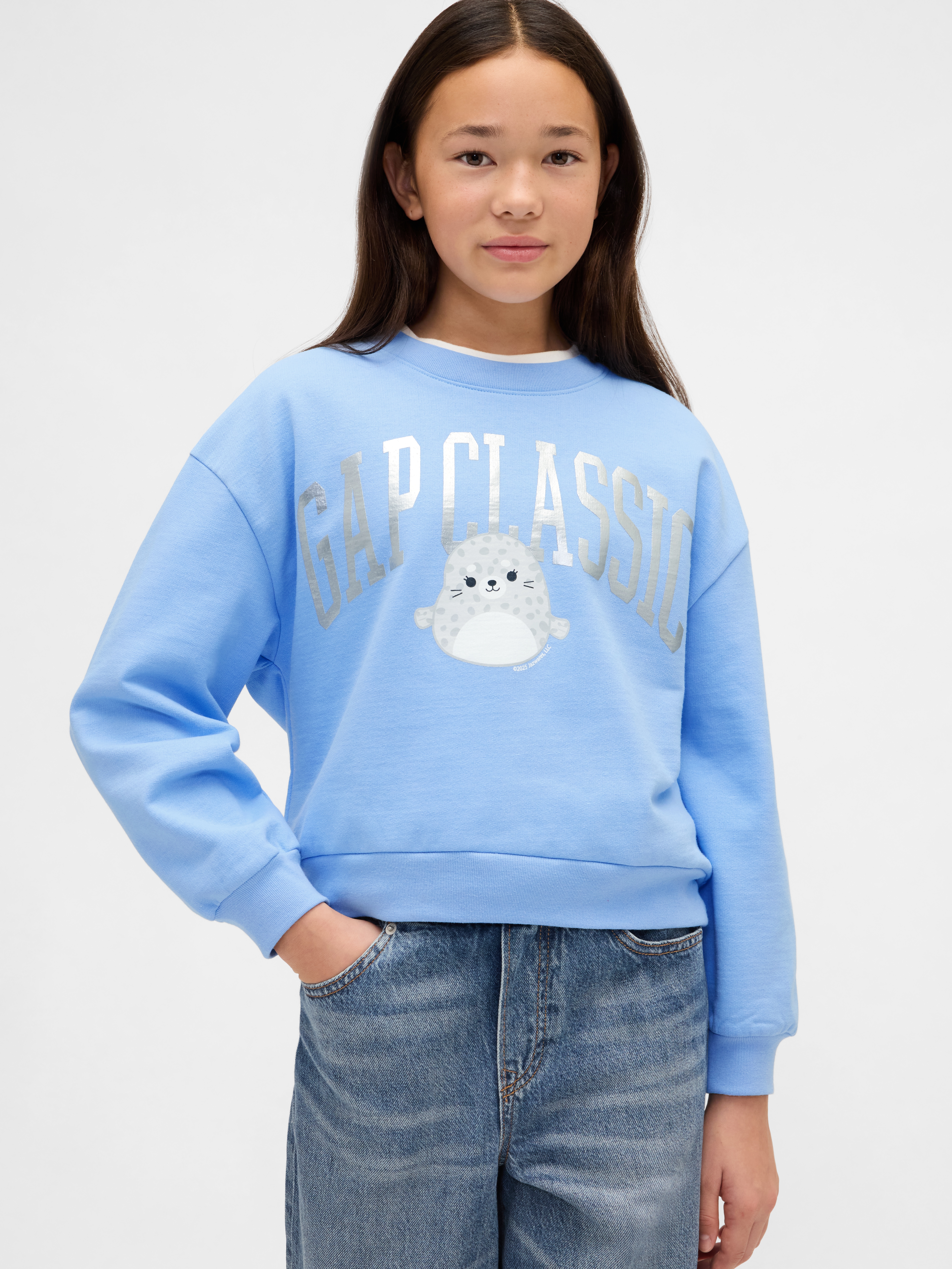 Kids VintageSoft Squishmallow Logo Sweatshirt