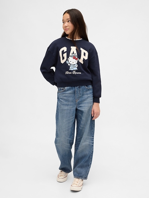 Image number 4 showing, Kids VintageSoft Hello Kitty Logo Sweatshirt