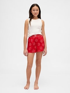 Kids Recycled Flannel PJ Boxer Shorts