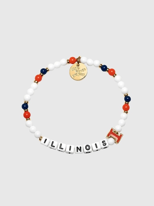 Image number 1 showing, Little Words Project Bracelet - University of Illinois