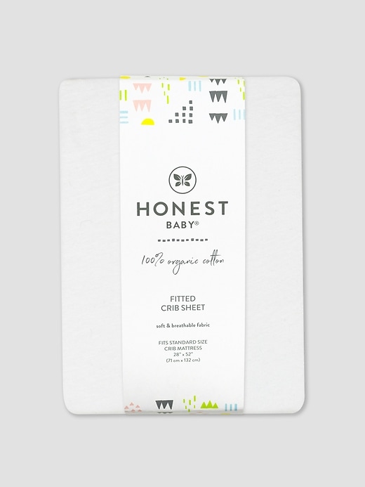 Image number 1 showing, Honest Baby Clothing Organic Cotton Fitted Crib Sheet
