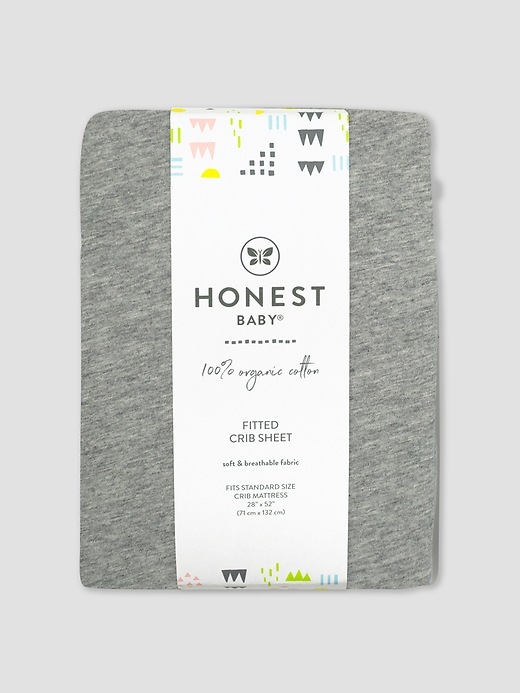 Image number 1 showing, Honest Baby Clothing Organic Cotton Fitted Crib Sheet