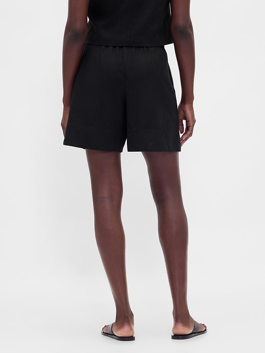 Image number 4 showing, Linen-Blend Easy Shorts