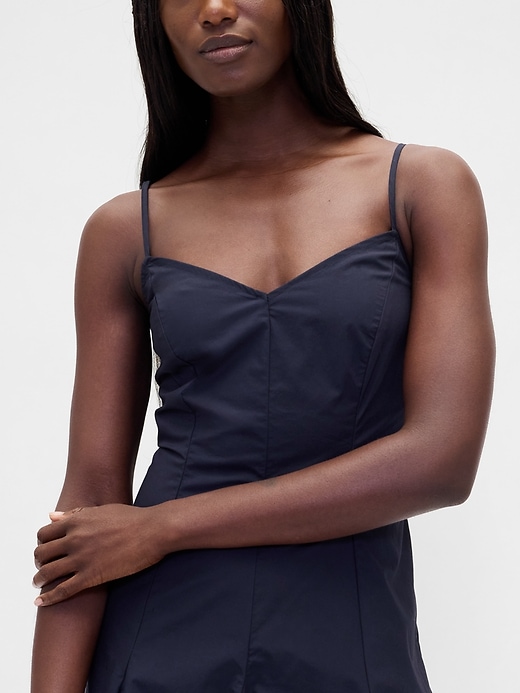Image number 4 showing, Seamed V-Neck Midi Dress