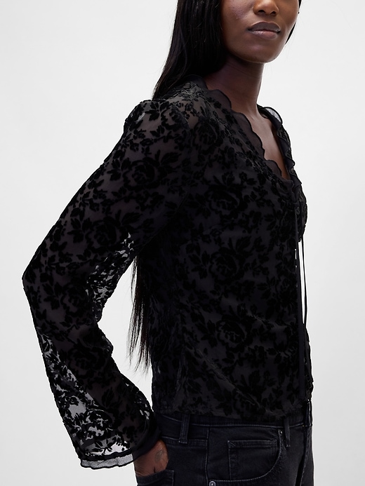 Image number 4 showing, Burnout Velvet Shirt