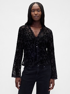 Burnout Velvet Shirt