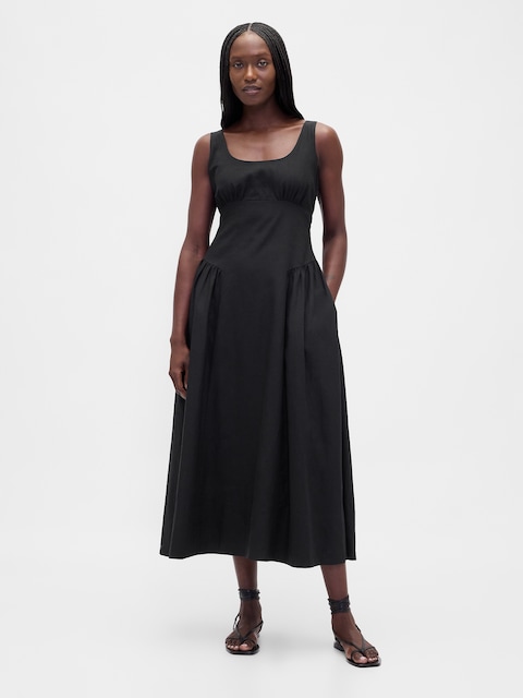 Shirred Maxi Dress