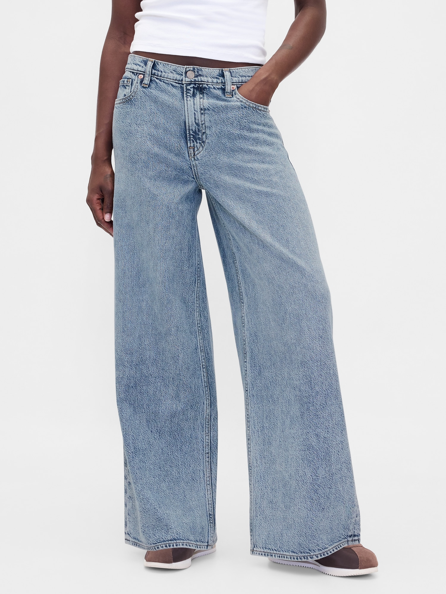 Mid Rise UltraSoft Baggy Jeans
