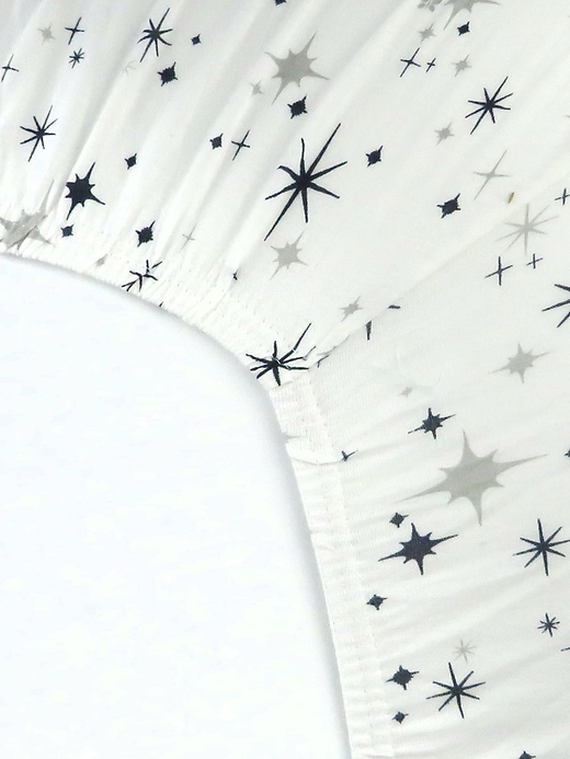 Image number 3 showing, Honest Baby Clothing Organic Cotton Fitted Crib Sheet