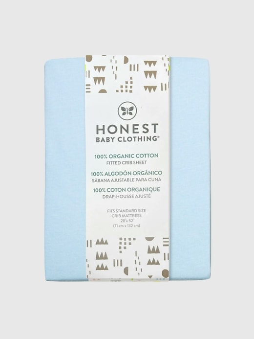 Image number 1 showing, Honest Baby Clothing Organic Cotton Fitted Crib Sheet
