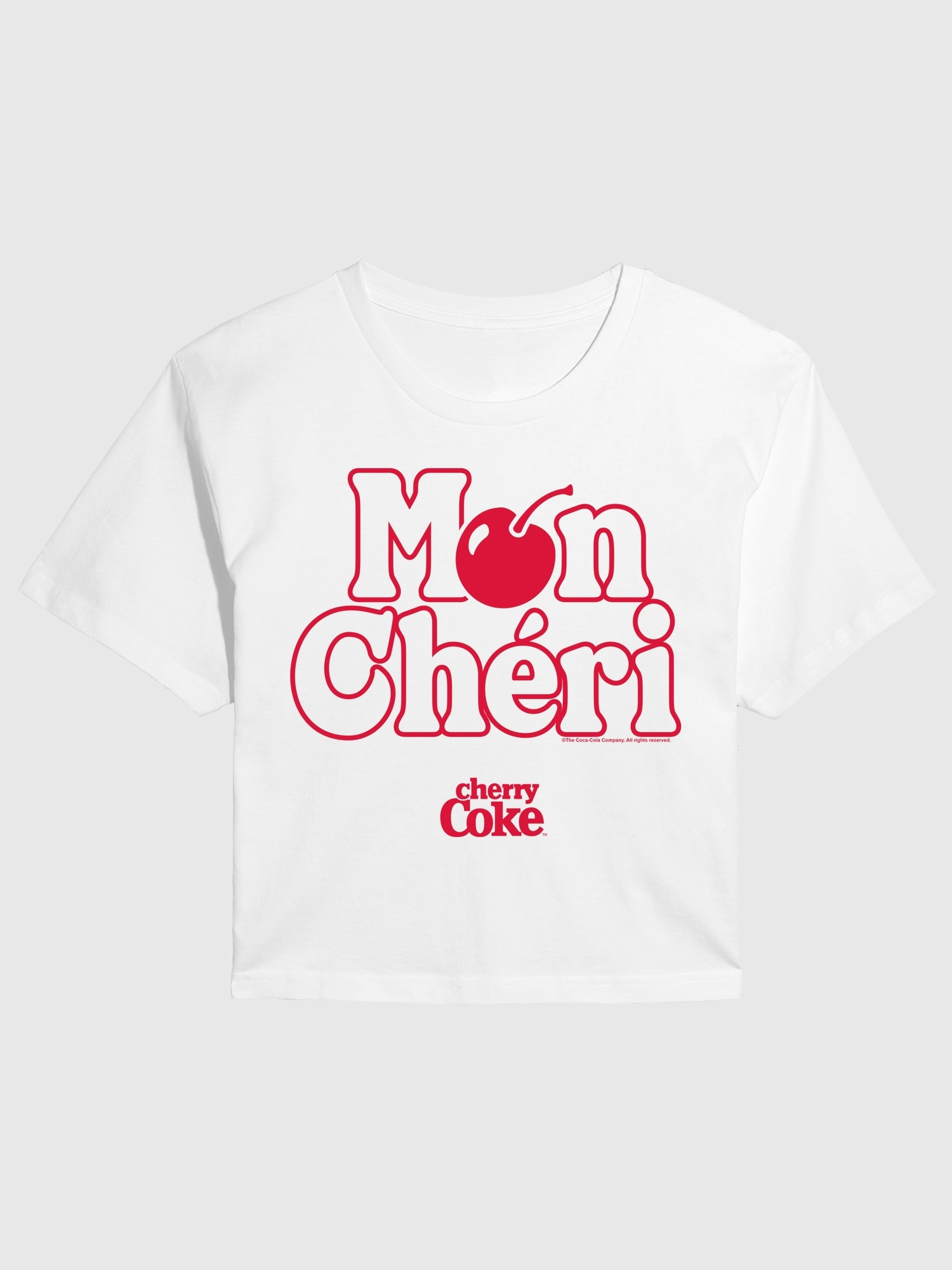 Cherry Coke Mon Cheri Cropped Graphic Tee