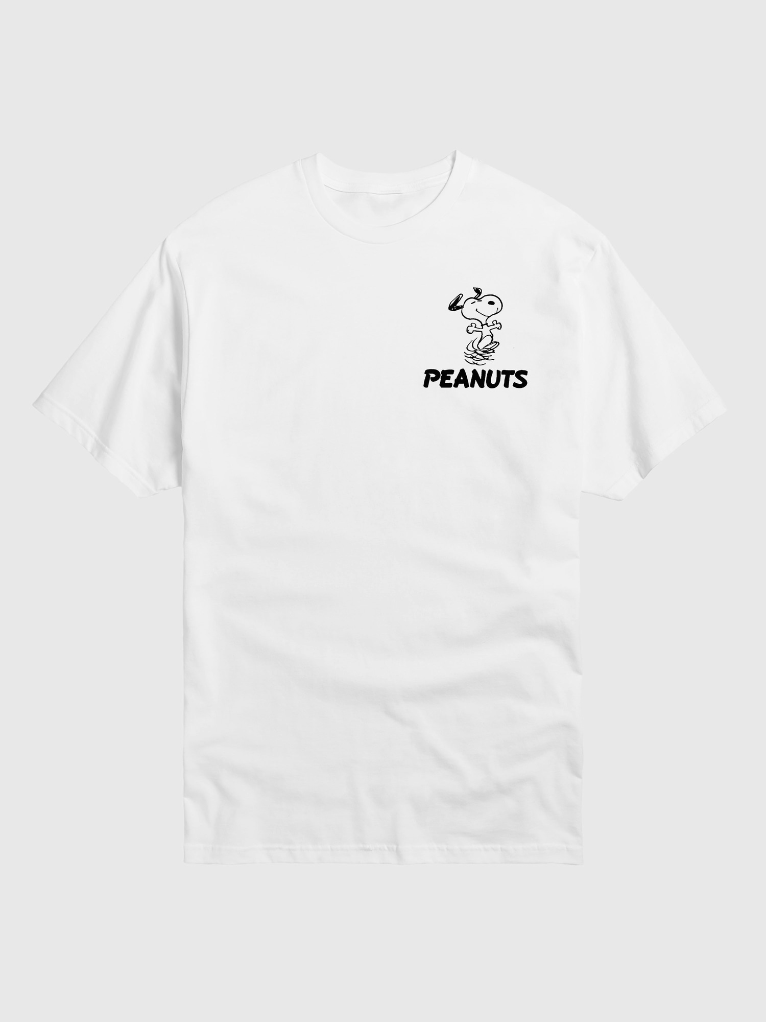 Peanuts Snoopy And Friends Faces Short Sleeve T-Shirt - White