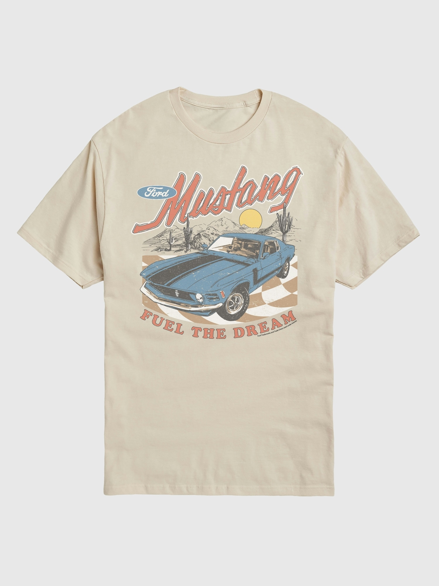 Ford Mustang Fuel The Dream Graphic Tee - Cream