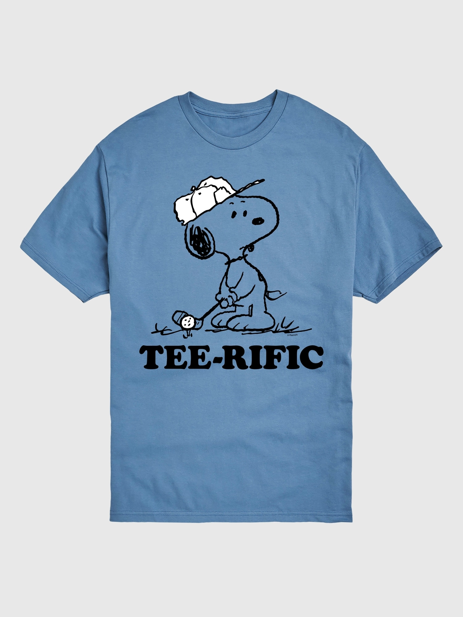 Peanuts Teerific Golfing Snoopy Short Sleeve Graphic Tee - Blue
