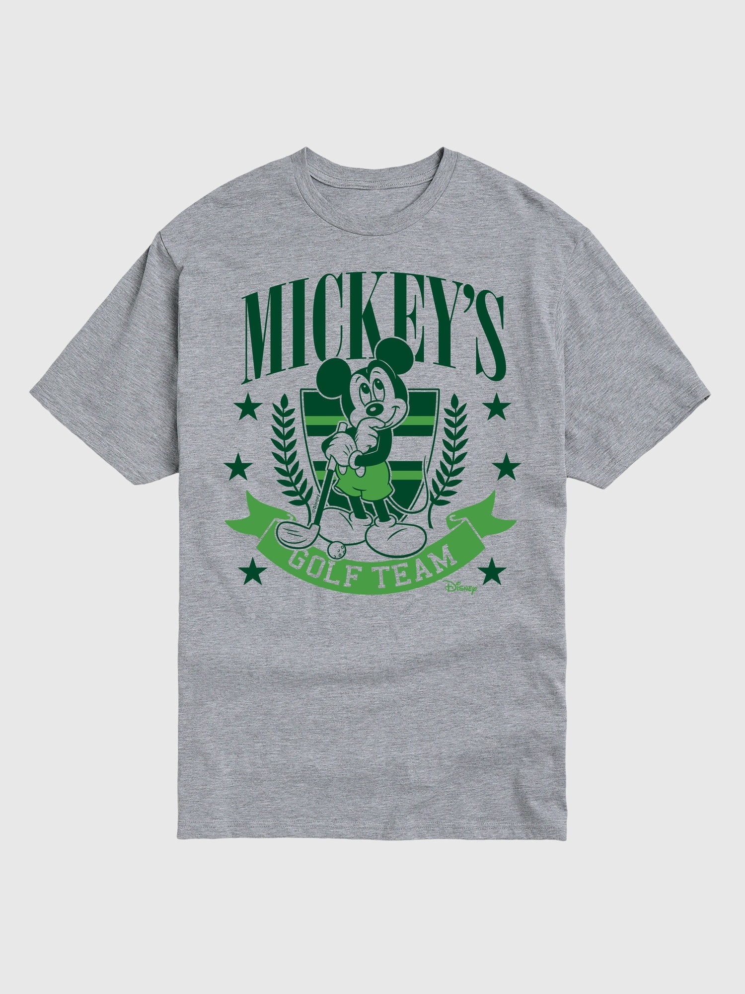Disney Mickeys Golf Team Short Sleeve Graphic Tee - Heather Gray