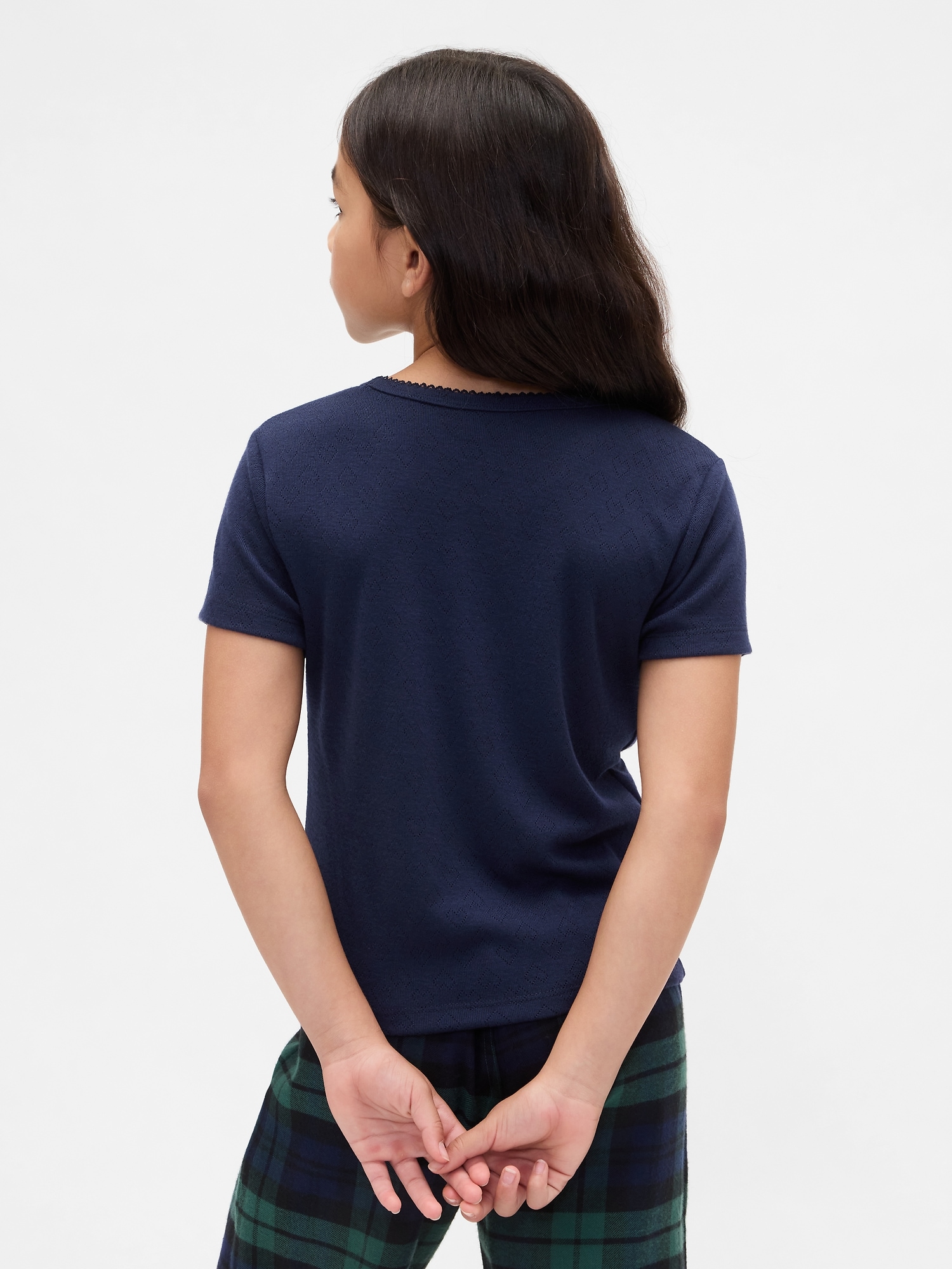 Kids Recycled Pointelle PJ T-Shirt