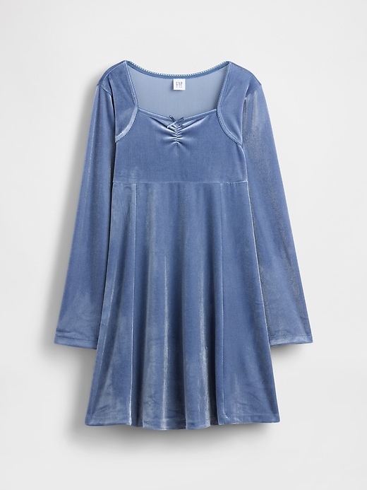 Kids Velvet Empire Waist Dress