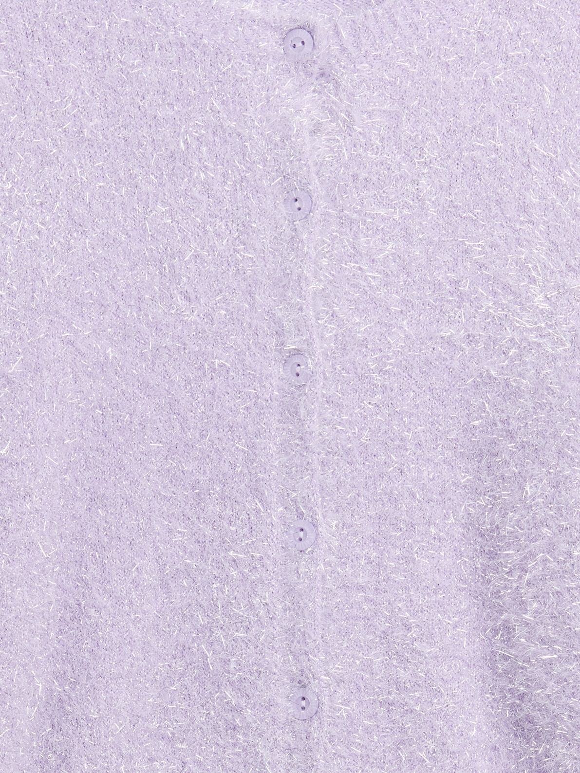 Kids Metallic Eyelash Cardigan Sweater