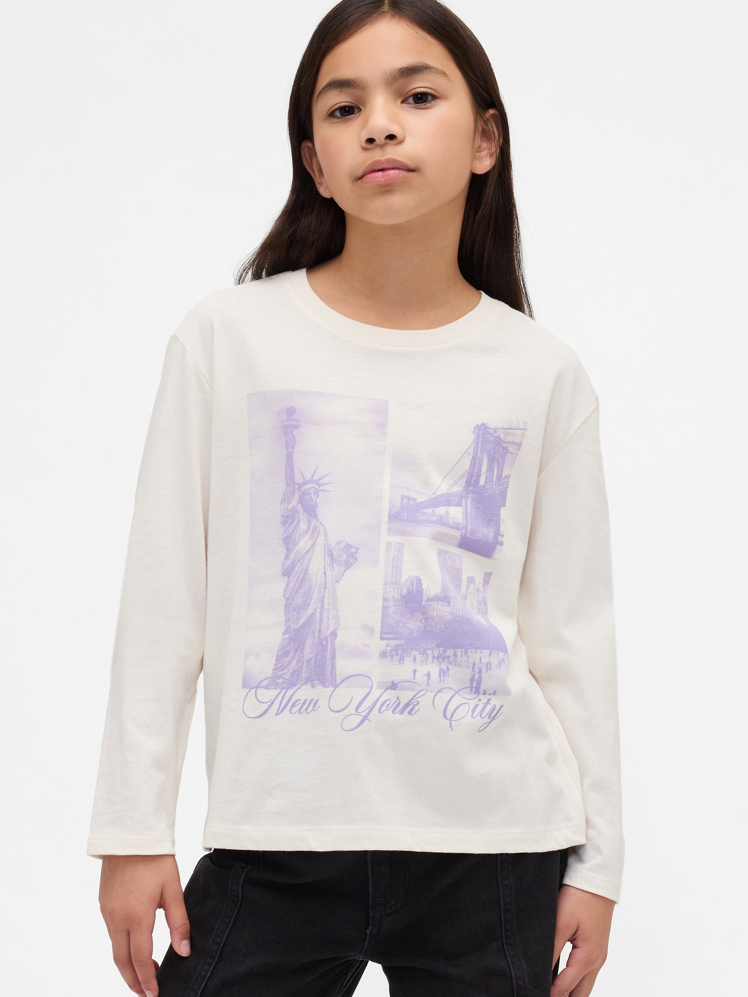 Kids Relaxed Graphic T-Shirt - Ivory Frost