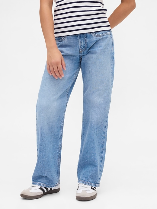Image number 3 showing, Kids Low Rise Straight Jeans