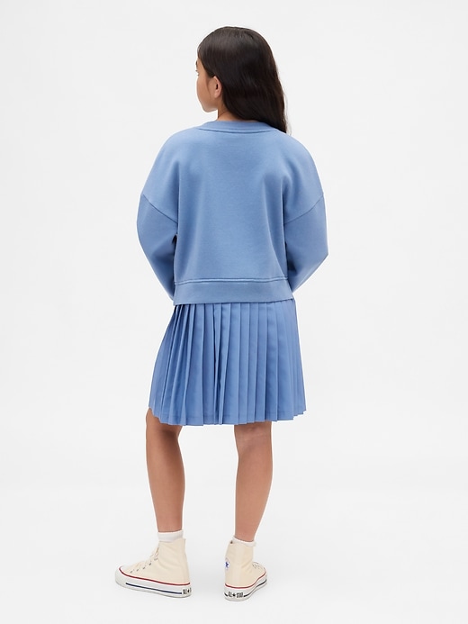 Image number 3 showing, Kids VintageSoft Pleated Sweatshirt Dress
