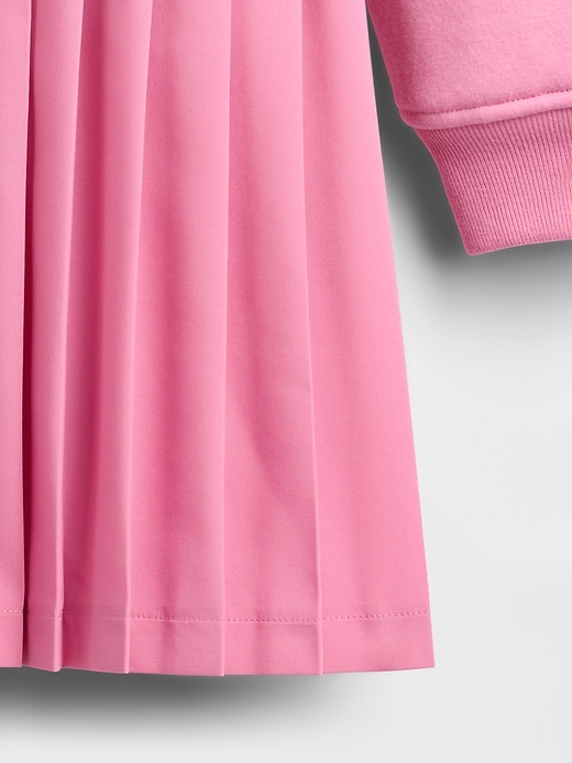 Image number 4 showing, Kids VintageSoft Pleated Sweatshirt Dress