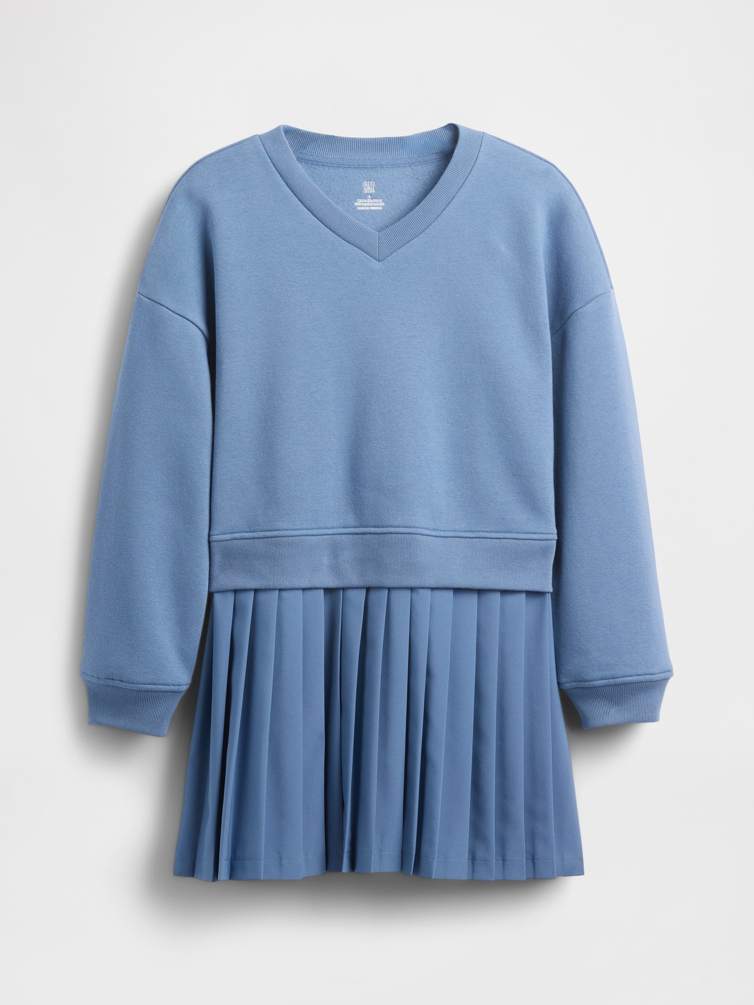 Gap Kids VintageSoft Pleated Sweatshirt Dress — фото 2