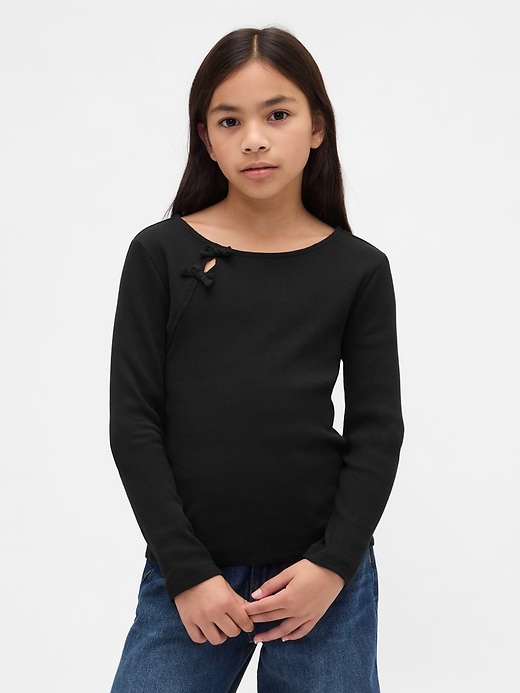 Image number 1 showing, Kids Rib Bow T-Shirt