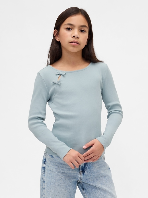 Image number 1 showing, Kids Rib Bow T-Shirt