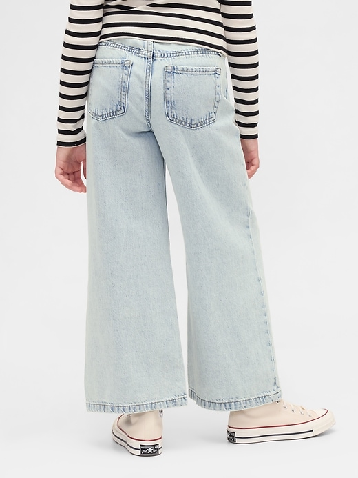 Image number 4 showing, Kids High Rise Stride Wide-Leg Ankle Jeans