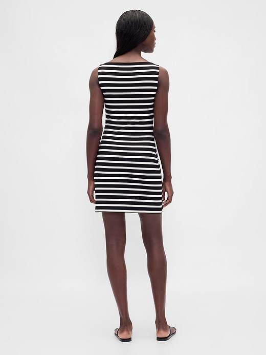 Image number 2 showing, Boatneck Knit Mini Shift Dress