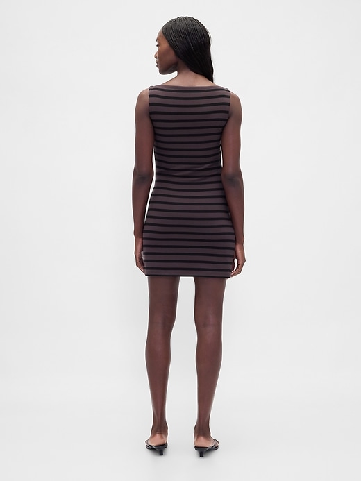 Image number 2 showing, Boatneck Knit Mini Shift Dress