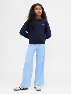 Kids Wide-Leg Foldover Leggings