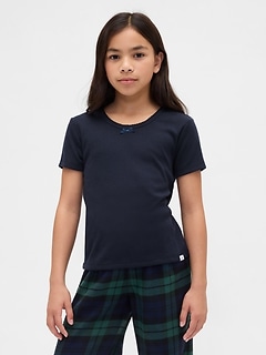 Kids Recycled Pointelle PJ T-Shirt