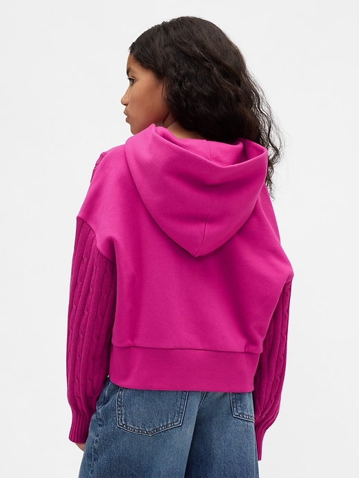 Image number 3 showing, Kids VintageSoft Mixed Media Hoodie