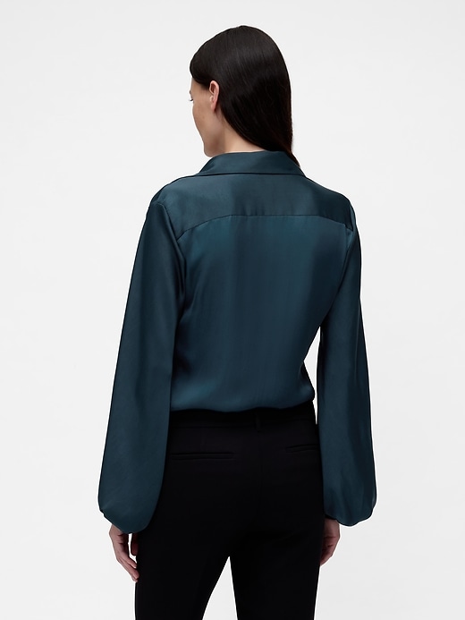 Image number 3 showing, GapStudio Satin Shirt