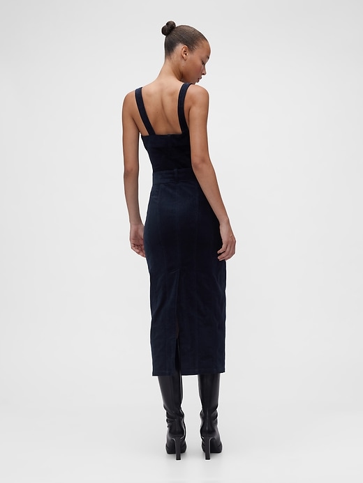 Image number 2 showing, GapStudio Corduroy Belted Midi Dress