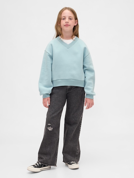 Image number 4 showing, Kids VintageSoft Relaxed V-Neck Sweatshirt