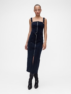 GapStudio Corduroy Belted Midi Dress