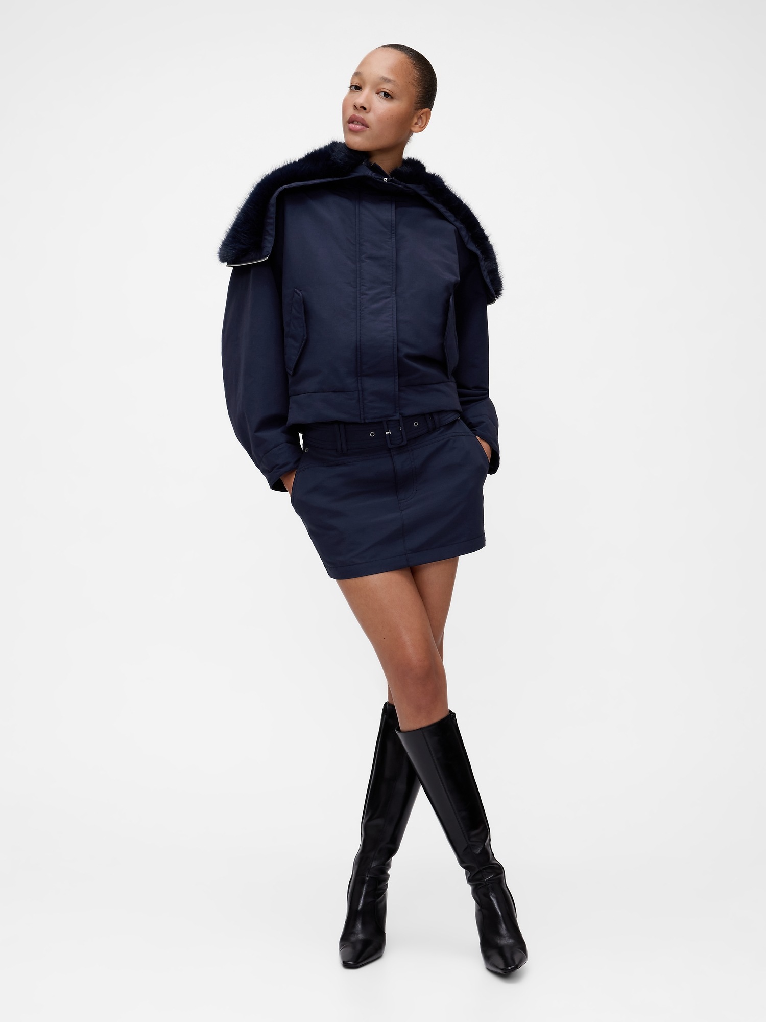 Женские юбки Gap GapStudio Belted Mini Skirt