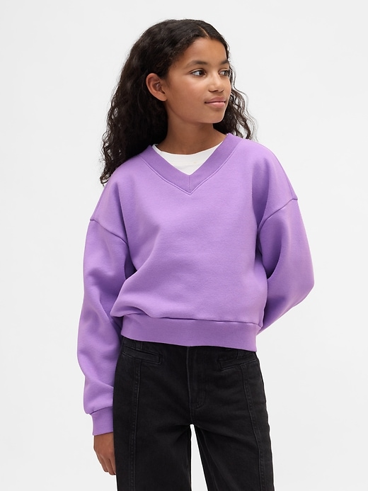 Image number 1 showing, Kids VintageSoft Relaxed V-Neck Sweatshirt