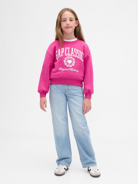 Kids Low Rise Relaxed Straight Jeans