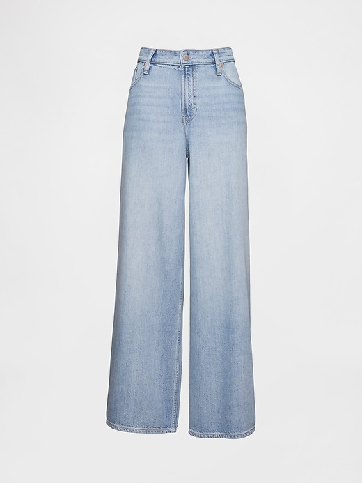 Image number 5 showing, Curvy Mid Rise UltraSoft Baggy Jeans
